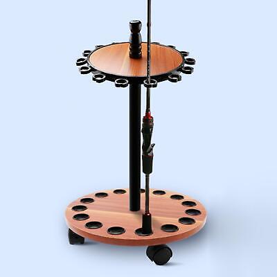 Fishing Rod Holder Stable Round 15 Fishing Rod Rack for Fishing Camping Boat