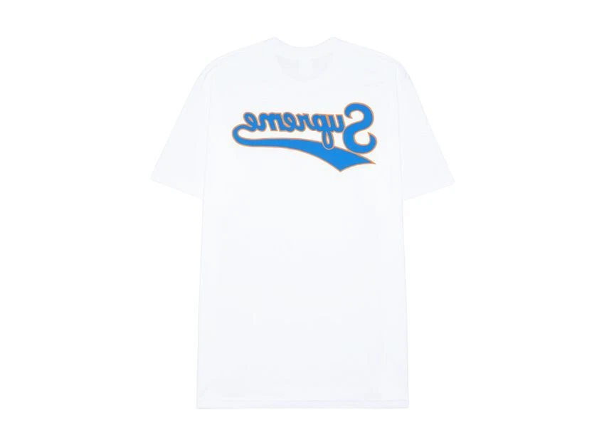 Tee shirt blanc Supreme Backwards