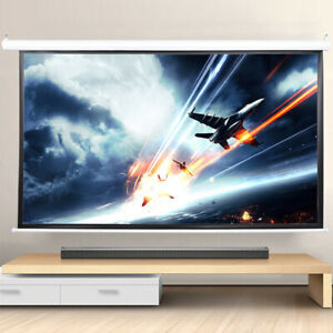100" 16:9 Remote Control Electric Motorized HD Projector Screen for Home/Office