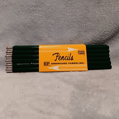 Eberhard Faber Colorbrite Green Colored Pencils 2128 12 pc Bundle NOS