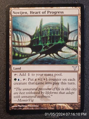 Novijen, Heart of Progress Dissension NM Land Uncommon MAGIC CARD (DS3D1C1)
