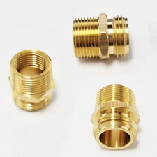 1pc Garden Hose Fitting 3/4 Male GHTx1/2 Female NPT Pipe Brass Adapter Hex Body