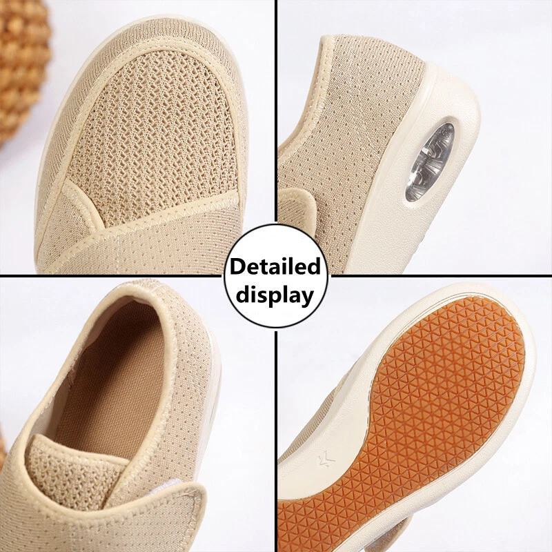 Womens Ortho Stretch Cushion Sneakers Orthopedic Diabetic Running Walking Shoes - Image 2 of 4