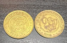 1999 + 2008 Chuck E. Cheese Game Token Where A Kid Can Be A Kid