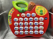 Vtech Alphabet Apple Learning Educational Toy Preschool Electronic Game WORKS!