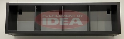 New IKEA KALLAX Black Bookcase Shelf Unit 42x147 cm (16 ½x57 ⅞