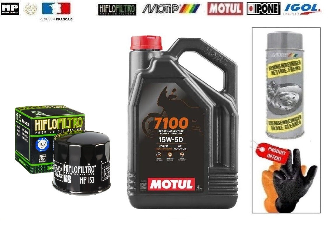 Kit vidange Motul 710 pour Ducati Monster 1000 de 2003 à 2008 avec filtre à huile standard