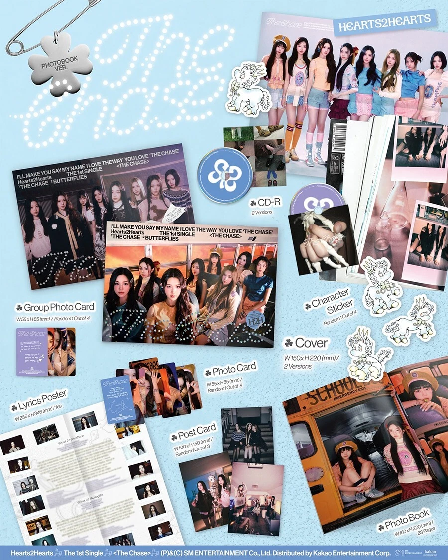 hearts2hearts アルバム 32枚セット The Chace HEARTS2HEARTS [THE CHASE] Album PHOTO BOOK 2 Ver SET/2 CD+2