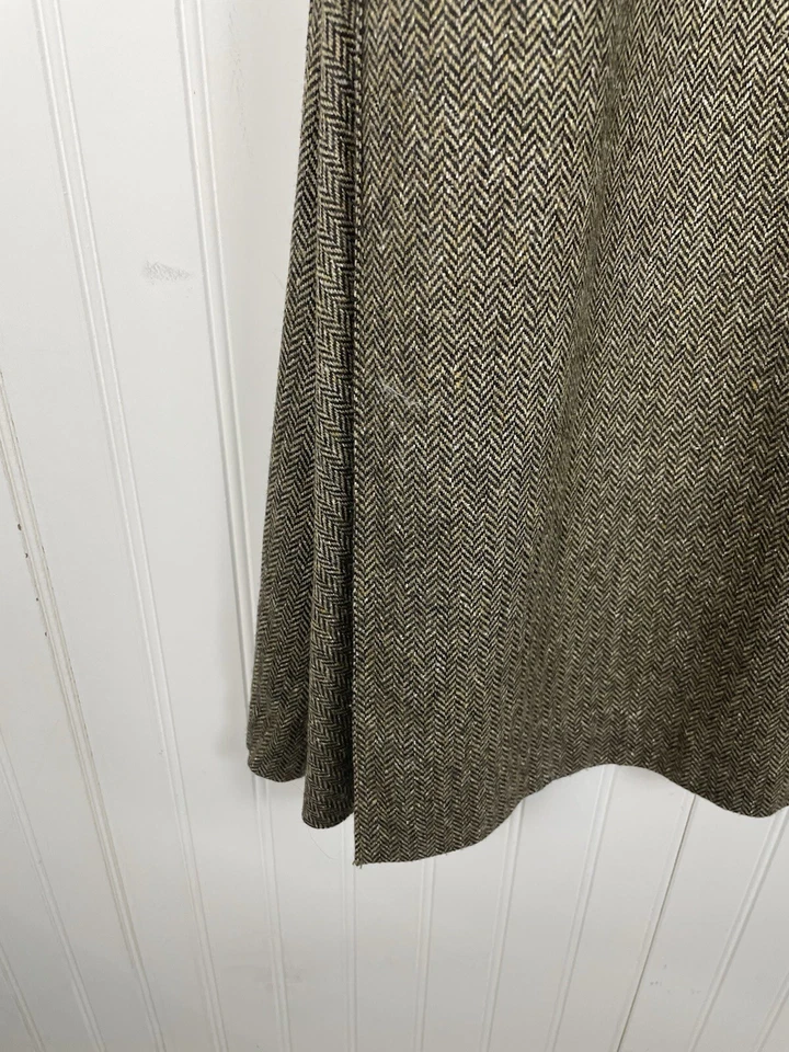 Maxi falda midi plisada espiga mezcla lana seda Isabella Bird para mujer talla 6 Foto 3 de 4