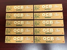 OCB BAMBOO SLIM Cigarette Rolling Papers -10 PACK