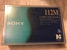 SONY 5-Pack QG112M 8mm Data Cartridges / Tapes 5.0GB 112M Computer Grade. New 
