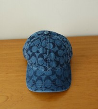 COACH SIGNATURE HAT IN DENIM COLOR. NWT