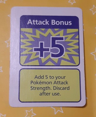Item Card Attack Bonus 5 Pokemon Master Trainer Part Piece Board Game Original Ebay
