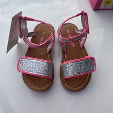 New Carter's Girls Toddler/Kids JLee Sandals Silver/Pink Size 7 MA