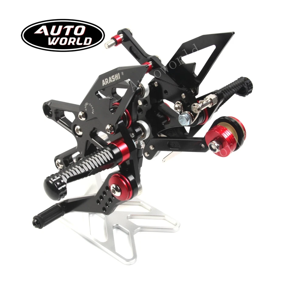 Juego de estriberas traseras ajustables para Triumph Daytona 675 675R 2013-2018 2014 2015 Foto 3 de 4