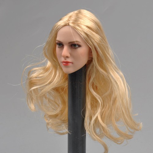 KIMI TOYS 1/6 Blonde Hair Female Head Sculpt Model Fit 12inch Phicen Figure Body - Picture 9 of 12