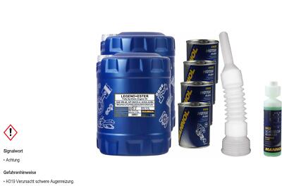 20L MANNOL Motoröl SAE 0W-40 LEGEND+ESTER inkl. Additiv Auslaufschlauch