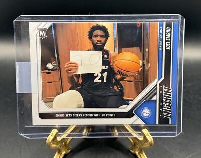 70 POINTS MILESTONE JOEL EMBIID - 2023-24 PANINI INSTANT NBA #266 - BASE 1/483