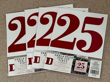 Christmas Peel  Stick Pre-Cut Vinyl December 25  Set of 4  New in Package