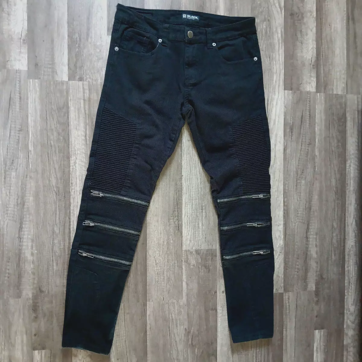 Black premium skinny 2025 flex jeans