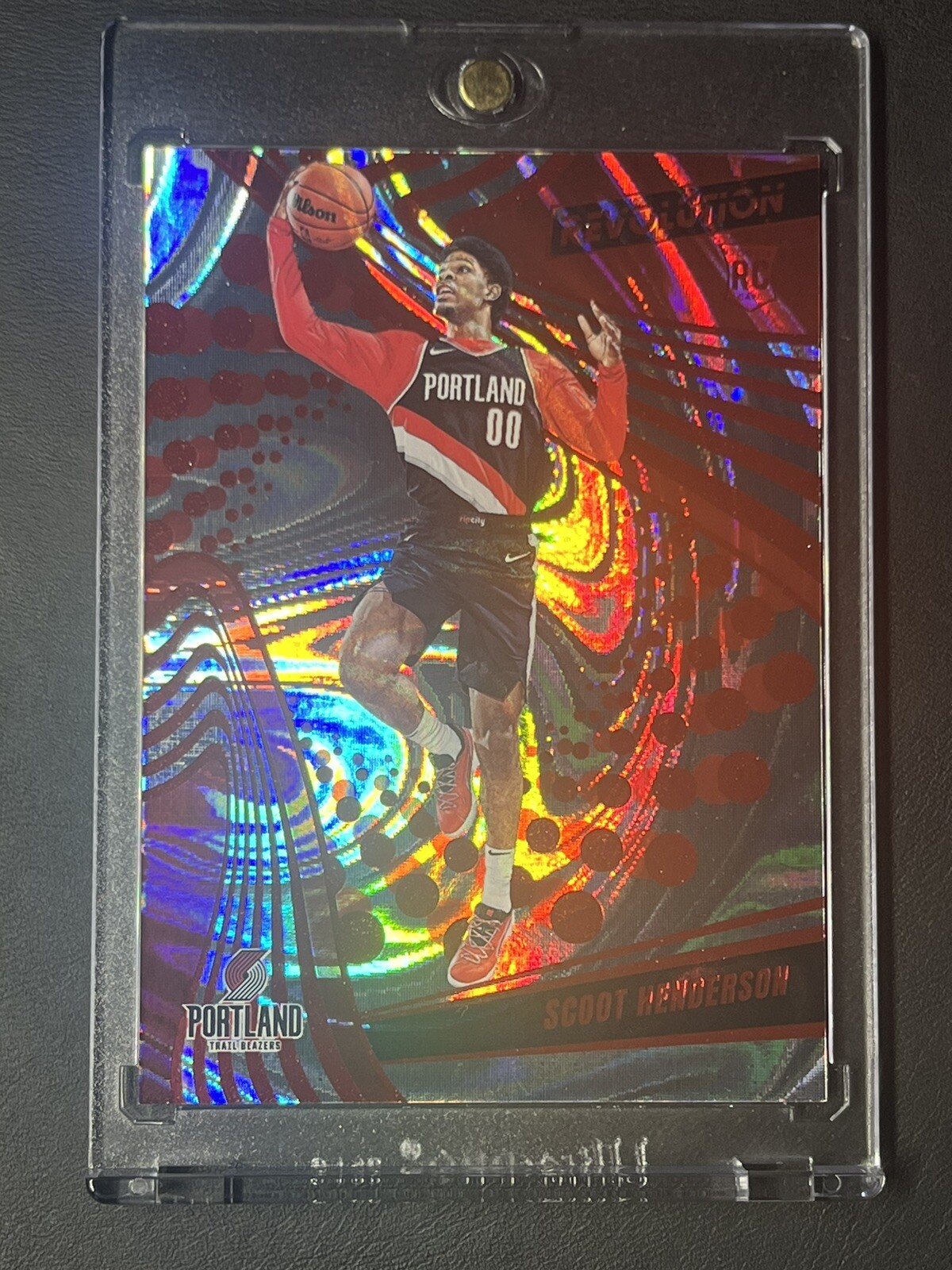 2023-24 Revolution 🏀 Scoot Henderson Rookie Red Swirl #d /199 Trailblazers RC