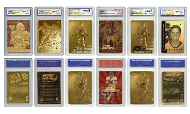 TOM BRADY Mega-Deal Licensed Cards Graded Gem-Mint 10 ( SET OF 6 )