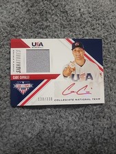 Cade Cavalli 2020 Panini USA Stars & Stripes Red Autograph Patch #130/399