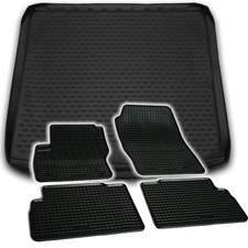 Gummi Kofferraumwanne Fußmatten für Ford Grand C-Max 7-sitzer Set Passform Matte