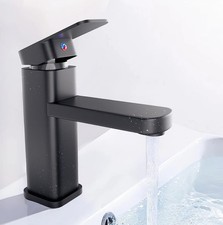 Black Kitchen RV Bathroom Sink Faucet Single Handle 1 Hole Vanity Mixer Taps