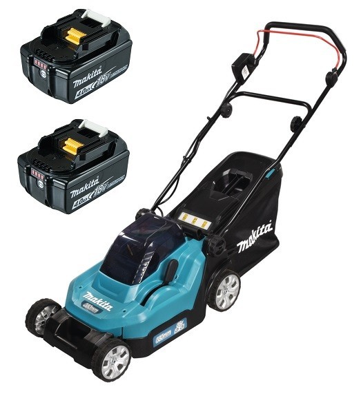 Makita Set DLM382Z 2X18V Akku-RasenmäHer Set Mit 2X Akku 4Ah Ohne Lader-image