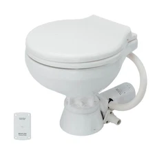 Johnson Pump AquaT Electric Marine Toilet Compact 12V Macerator Quiet Flush