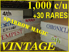 1,000+ Magic Cards Lot - Rare/Unc/Common VINTAGE SETS ONLY (1994-2003)