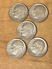 1980-D , 1981-D , 1982-D , 1983- D , 1984-D  Roosevelt Dimes (set of 5 )