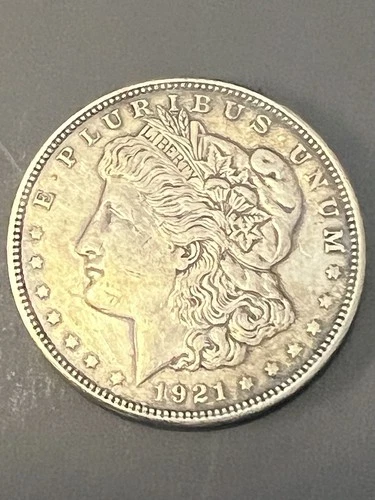 1921 Morgan Silver Dollar Coin Circulated US $1 0.9 Fine Silver