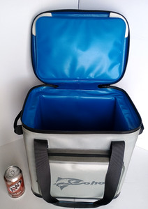 Coho 24 Can Soft Sided, Leak Proof Insulated Portable Cooler & Lunch Box, Gray