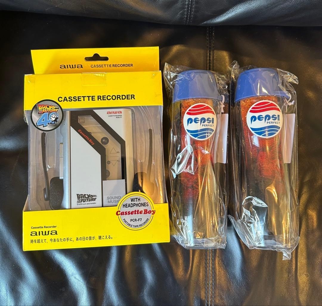 Donki Back to the Future 40th Anniversary Cassette Recorder & Pepsi Bottle Set