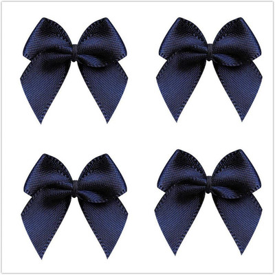 50Pcs Mini Satin Ribbon Bows Ribbon Flowers 25Mm X 26Mm Appliques DIY Craft for