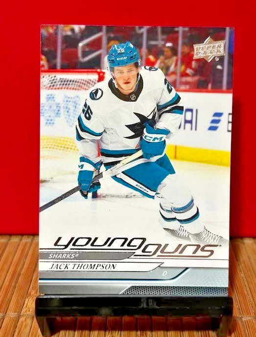 2024-25 Upper Deck Series 2 Young Guns #468 Jack Thompson Sharks Hockey Card