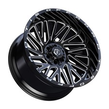 20x10 Tis 553bm Wheels Rims Deep Lip 6x135 Fits Ford F-150 Gloss Black Milled