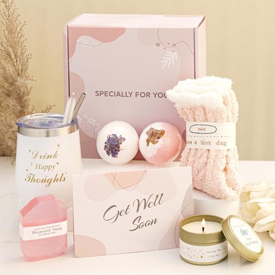 Get Well Soon Geschenke für Frauen Pflegepaket Spa Relax Geschenkbox für Freunde Sie 