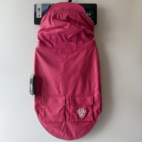 Canada Pooch Torrential Tracker Dog Rain Jacket Size 18 Pink