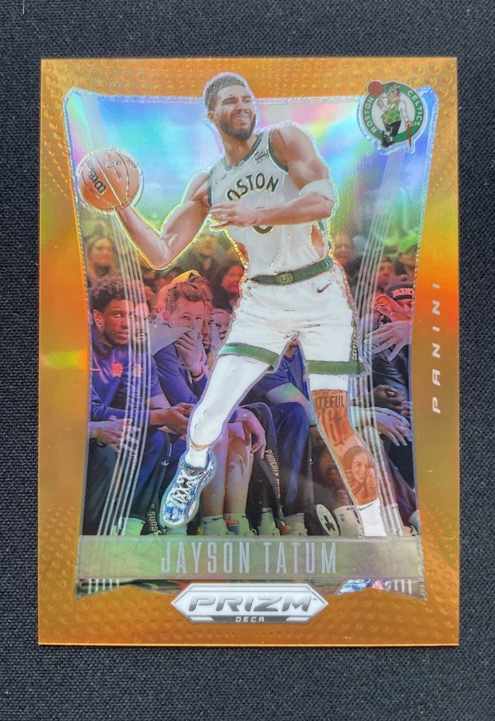 Jayson Tatum Prizm Deca Orange /49 2023 #189 Championship Season