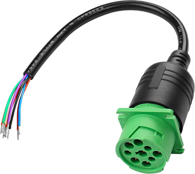 Type 2 J1939 Pigtail Cable J1939 9Pin Female Open End Bare Wire Adapter Auto Dia