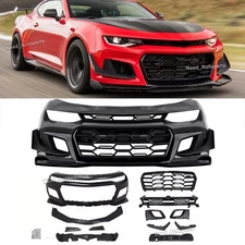 Fits 2016-2018 Chevy Camaro 1LE Style Front Bumper Cover Conversion Unpainted PP
