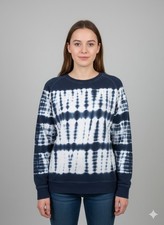 Old Navy Size Medium Women's Tie Dye Pullover Sweatshirt Crew Neck Raglan