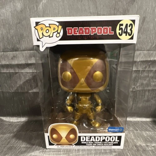 Funko Pop!Marvel Deadpool Gold Metallic Walmart Exclusive 10 in. Vinyl Figure