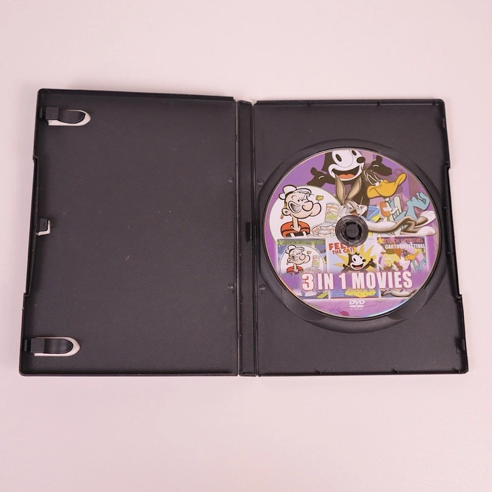 3 IN 1 Movies Popeye & Friends Vol. 1 Felix the Cat Cartoon Festival Vol. 1 DVD - Image 3 of 3