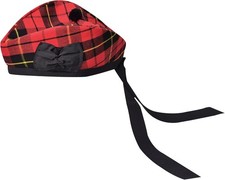 Glengarry Cap-Traditional Scottish Hat, Acrylic Wool Tartan Wallace