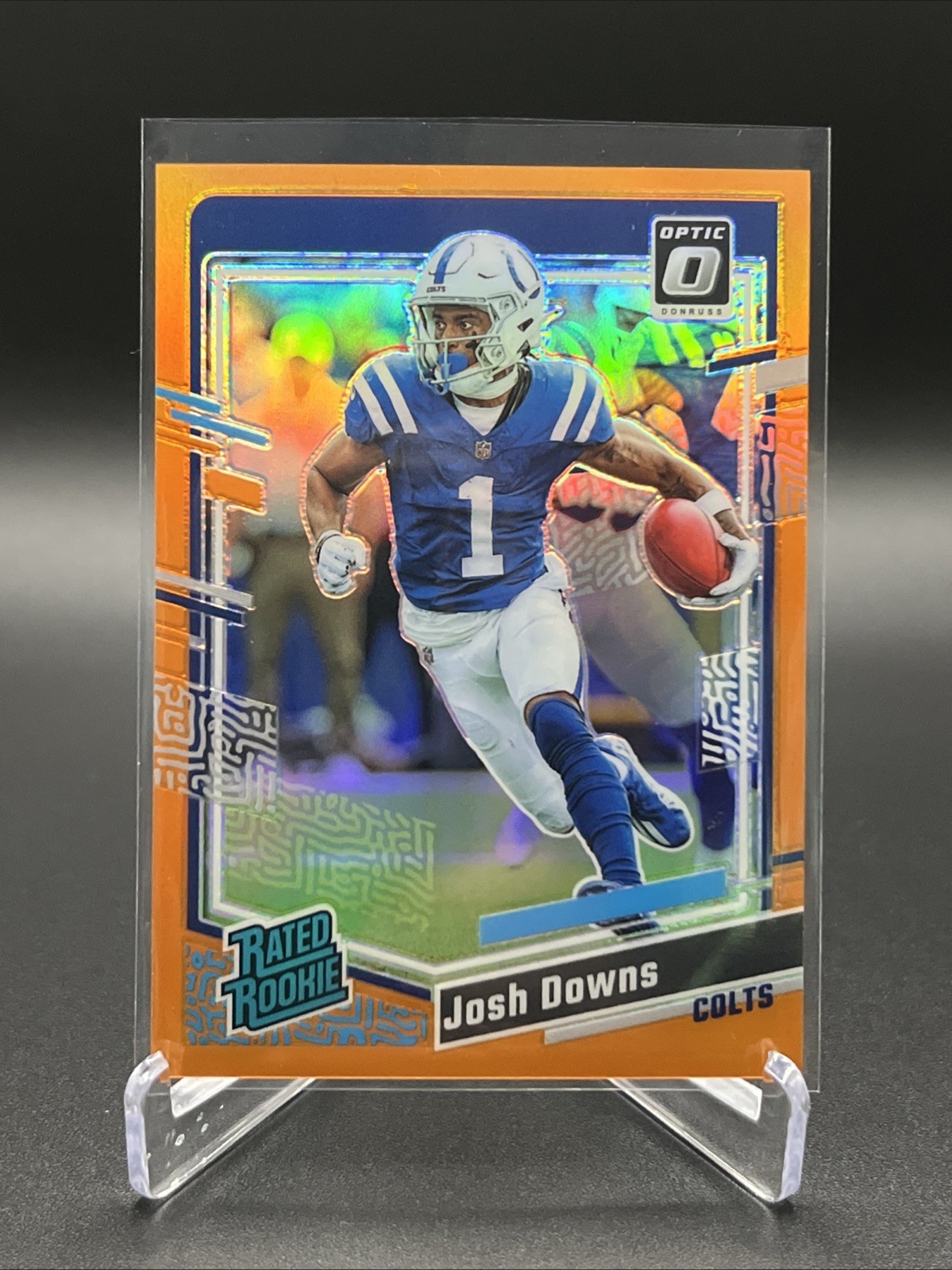 2023 Panini Donruss Optic - Rated Rookie Orange Prizm #248 Josh Downs /249 (RC)