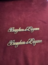 Cadillac Brougham D Elegance Brand New Rear Quarter Panel Emblems Black Gold